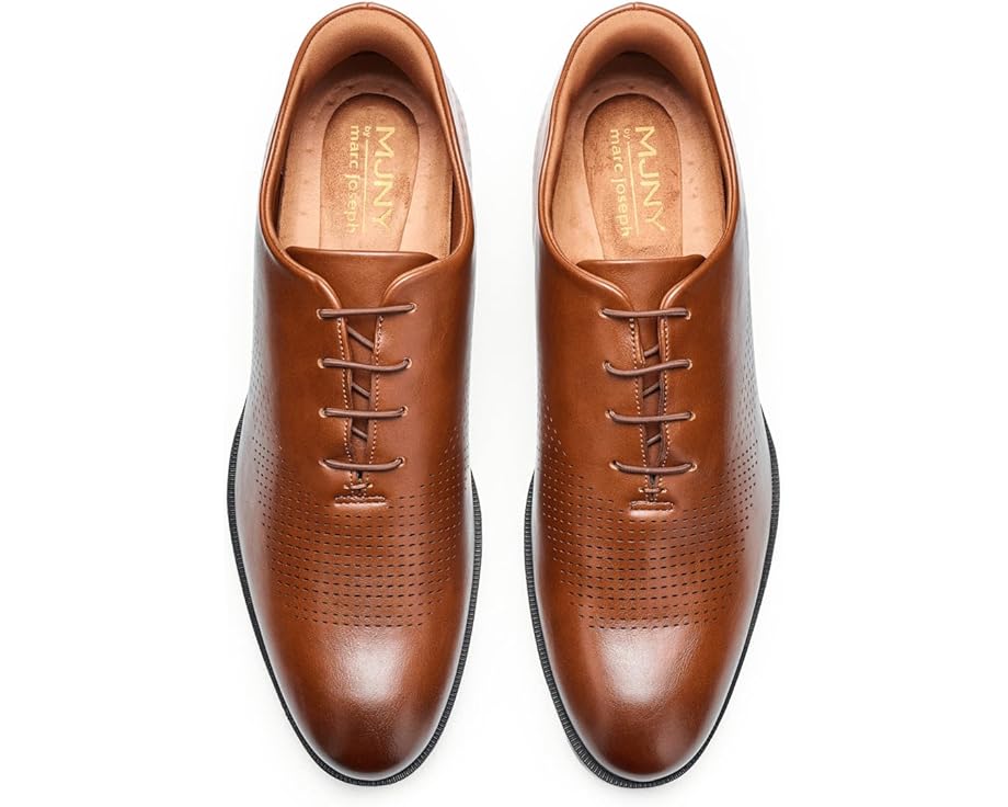 Мужские оксфорды Marc Joseph New York East Road (Hands Free Technology), Cognac Faux Leather — фото 2