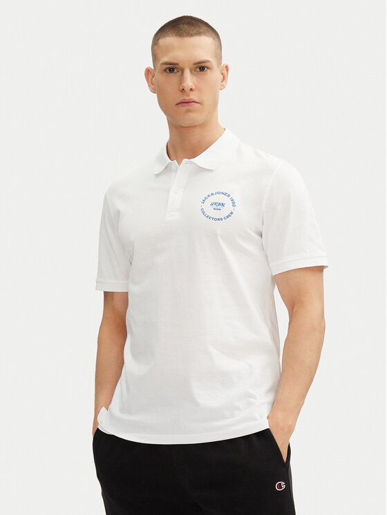 

Рубашка поло стандартный крой Simon 12269299 Jack&Jones, белый
