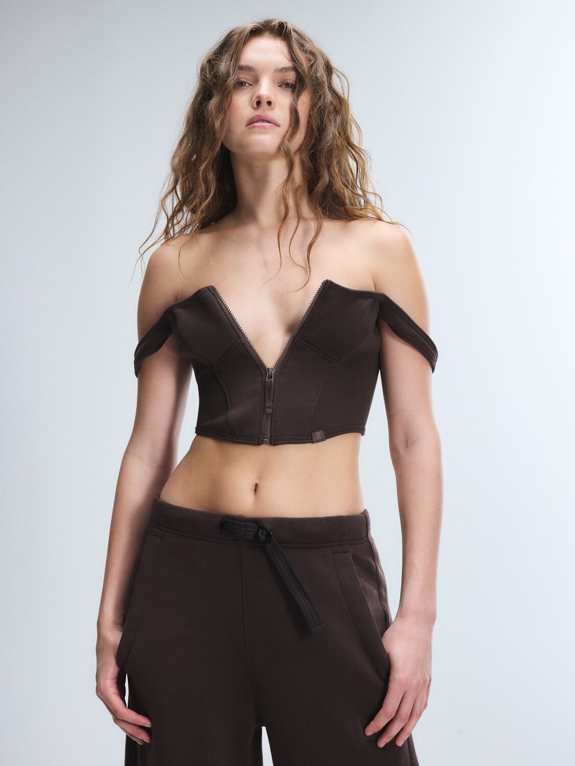 

Бюстье из флиса Savage X Fenty Cargo, цвет Double Espresso Brown