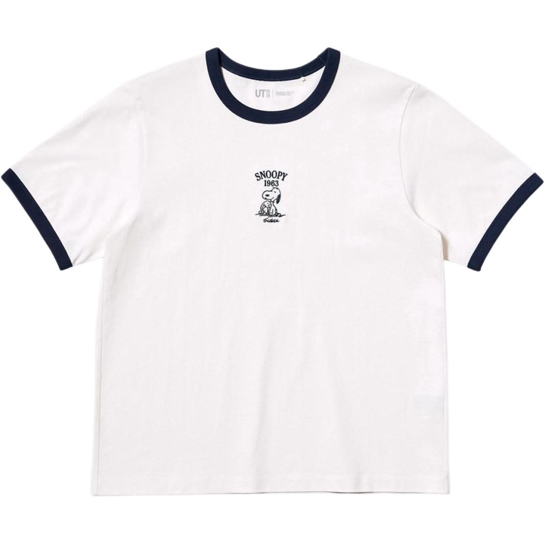 

UNIQLO Футболка X PEANUTS совместная коллекция женская white, Белый, UNIQLO Футболка X PEANUTS совместная коллекция женская white
