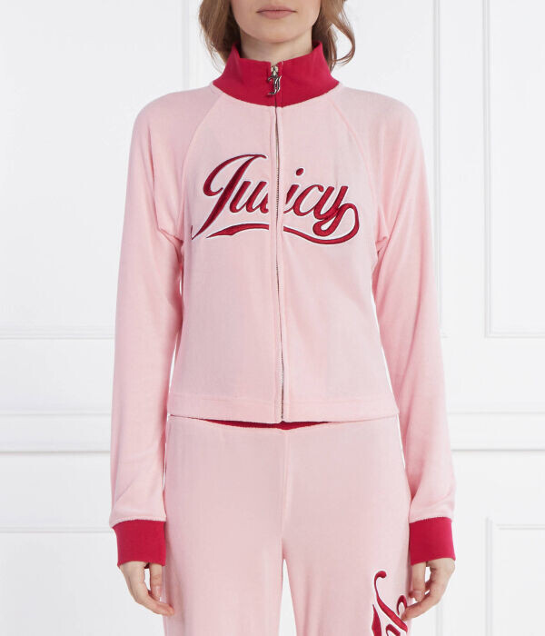 

Толстовка женская Juicy Couture Lelu на молнии в стиле ретро, розовый