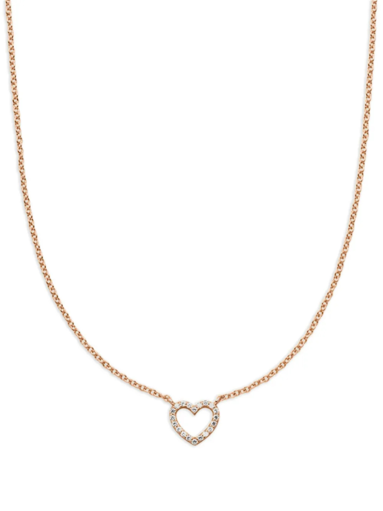 

VEYNOU колье Heart из розового золота с бриллиантами, розовый