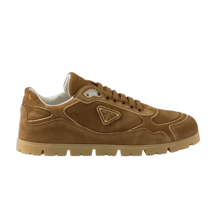 

Кроссовки Prada Trail Faded Suede Sneaker Cinnamon, коричневый