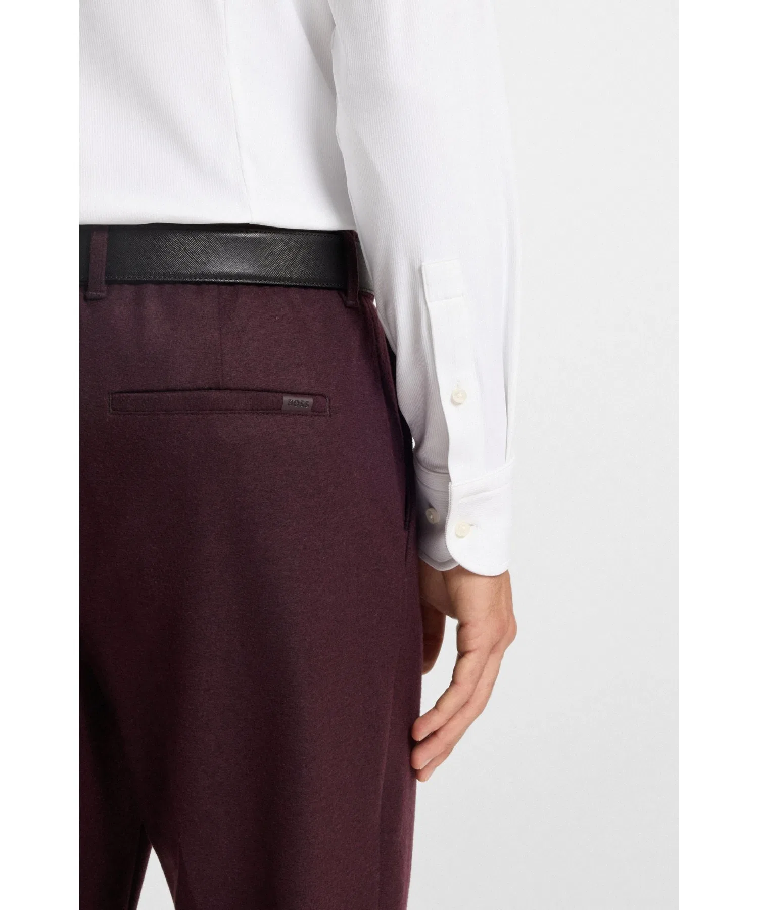 Мужская рубашка BOSS Slim Fit Brushed Stretch Flannel — фото 3