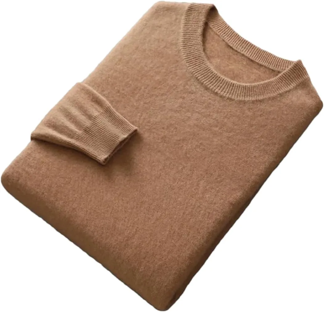 

Мужской свитер из шерсти и кашемира с круглым вырезом и длинными рукавами Ornrjfll