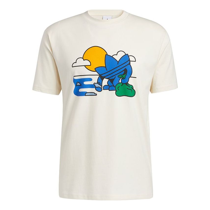 

Футболка adidas originals Treffy Recycles Logo Tee H32304, кремовый