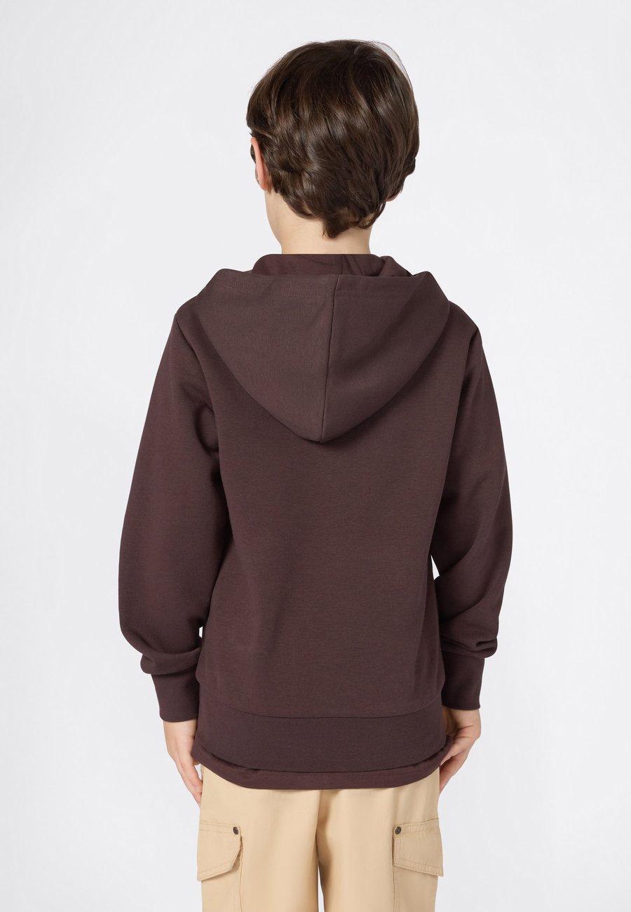 Худи Champion ICONS CONTRAST HOODIE UNISEX, Chocolate Ganache/Bordeaux — фото 3
