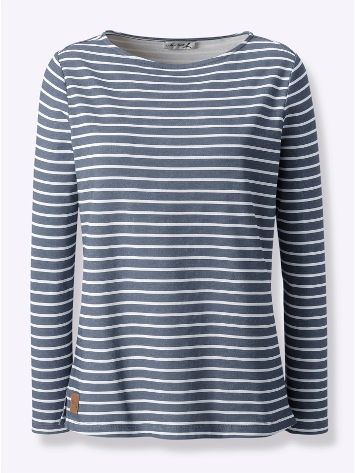 

Толстовка в дымчато-сине-бежевую полоску WITT WEIDEN, Бежевый, Толстовка в дымчато-сине-бежевую полоску WITT WEIDEN