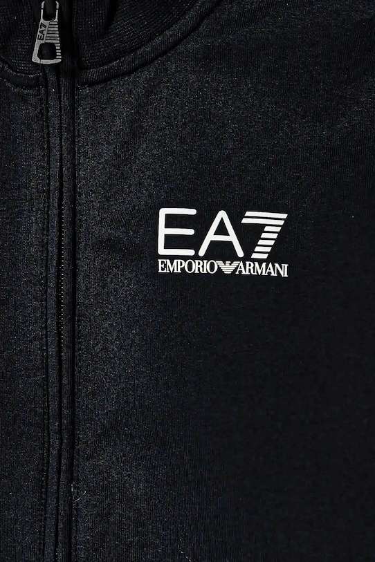 Детский хлопковый спортивный костюм Ea7 Emporio Armani, темно-синий — фото 3