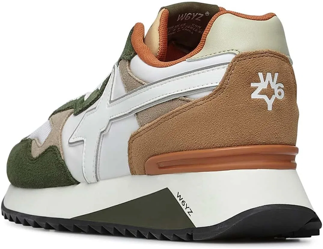 Кроссовки w6yz Yak-M. изготовлены из технической ткани и замши, Military Green — фото 2