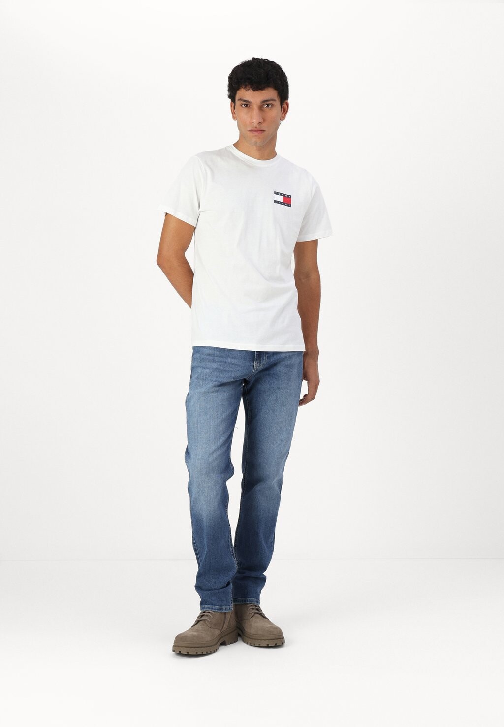 Базовая футболка SLIM ESSENTIAL FLAG TEE Tommy Jeans, белый — фото 3