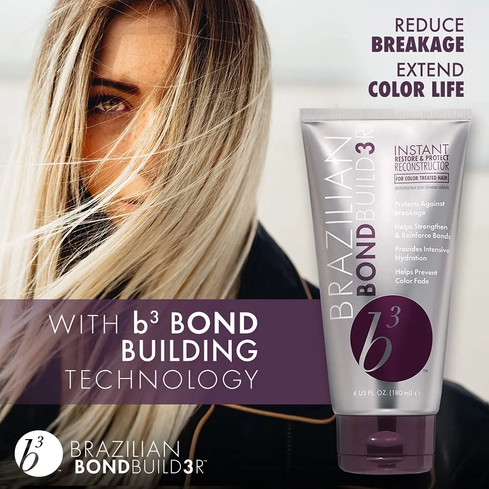 B3 Brazilian Bondbuilder Instant Restore & Protect Reconstructor, 6 Fl Oz (1 упаковка) — фото 3