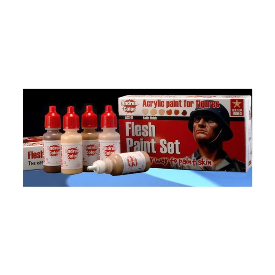 

Набор красок для тела, Andrea Color Paints - Paint Sets (Andrea Miniatures)