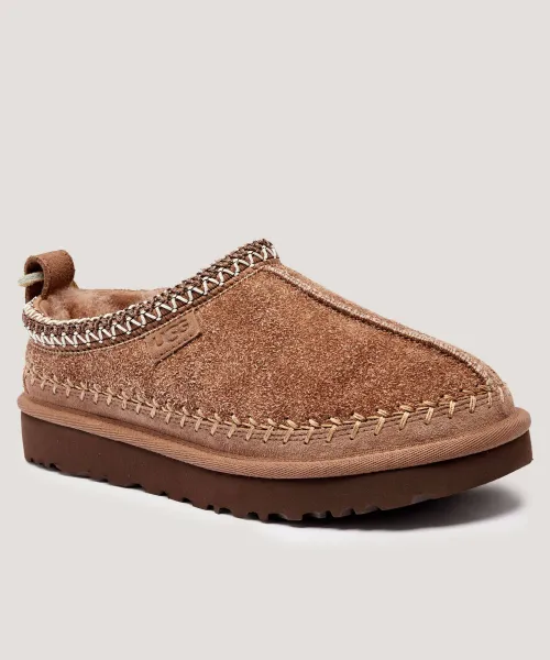 Кожаные сандалии-мюли с тасмановским принтом Ugg, бежевый