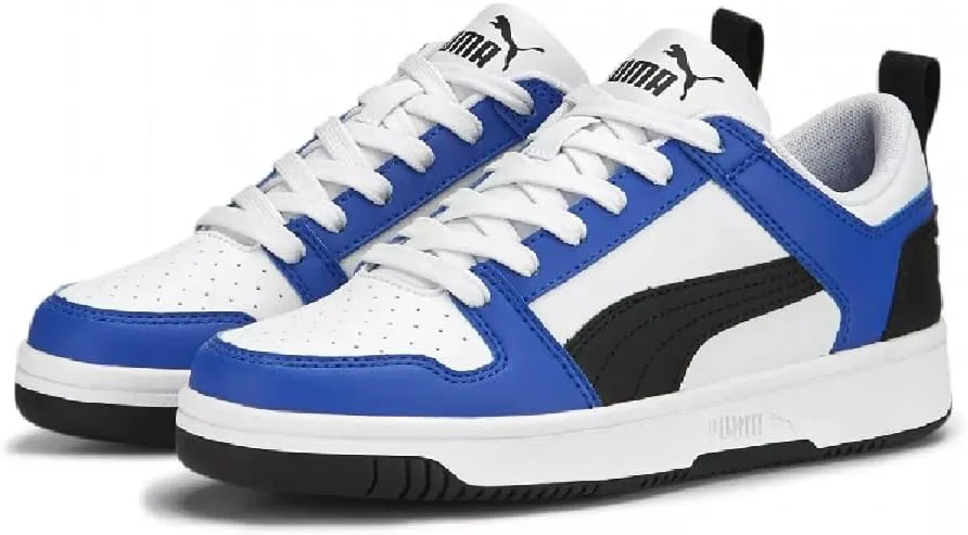 Кроссовки Puma Unisex-Child Rebound Layup, белый/черный — фото 3
