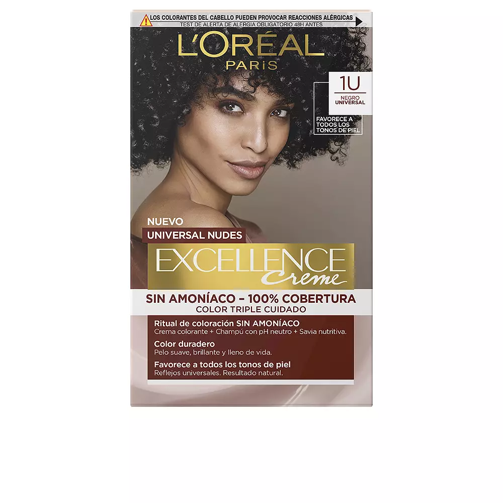 

Краска для волос Excellence nudes tinte L'Oréal París, цвет 1-black, 5 шт.