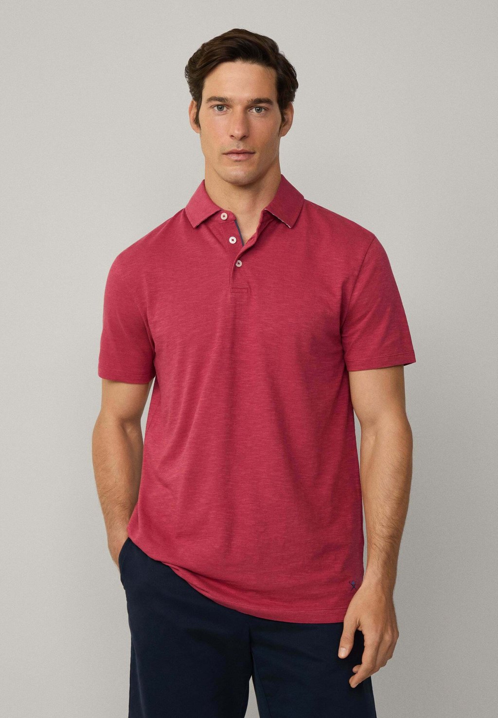 

Рубашка поло SWIM PALM Hackett London, цвет Cranberry Pink