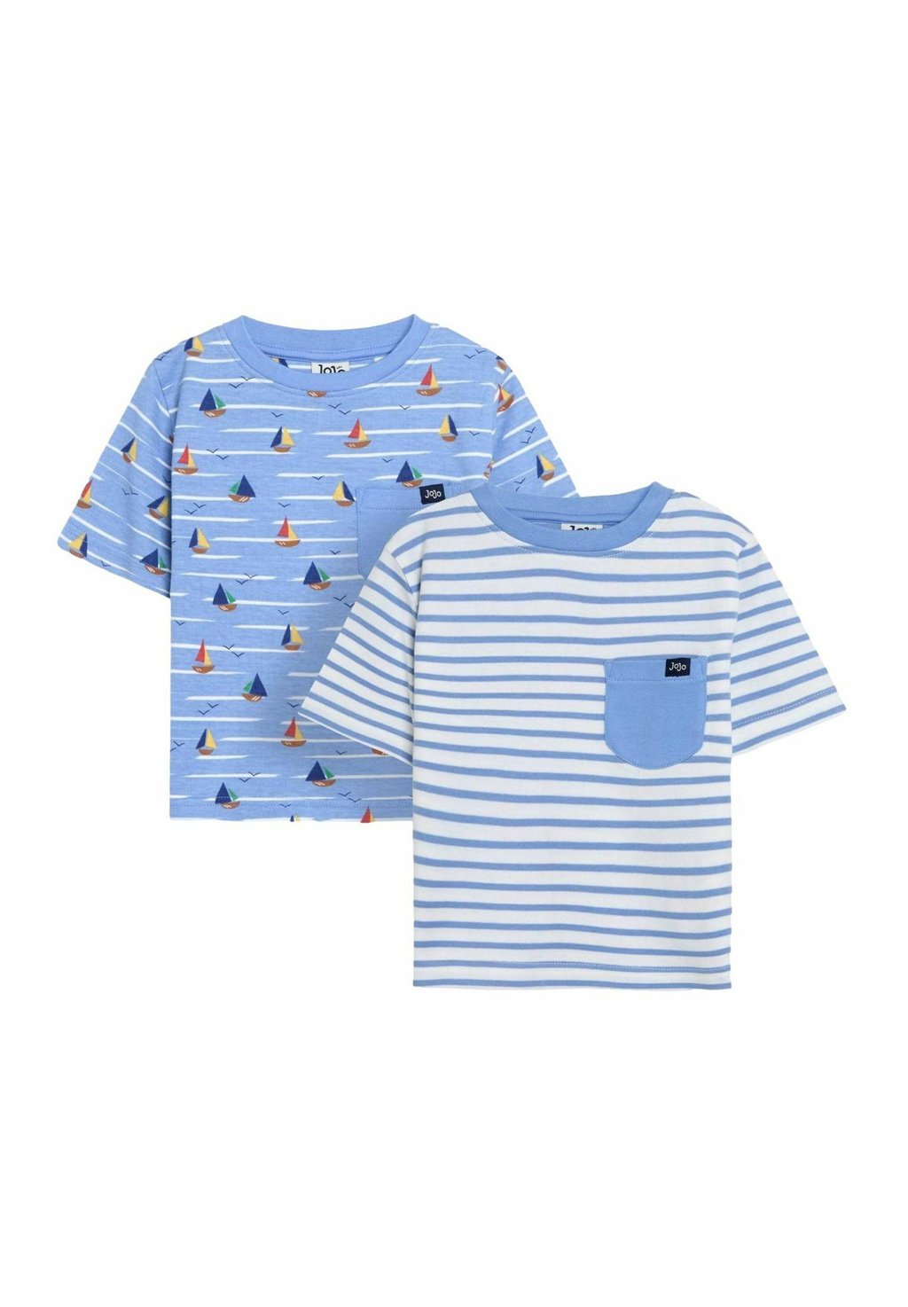

Футболка с принтом REGULAR FIT - 2-PACK SAILBOAT STRIPE JoJo Maman Bébé, синий