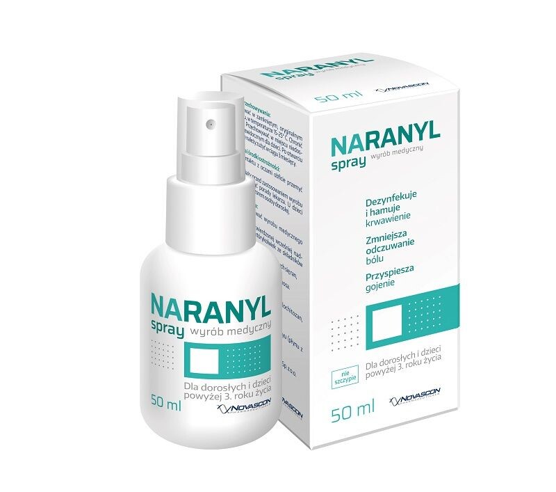 

Препарат, ускоряющий заживление ран Naranyl Spray, 50 мл