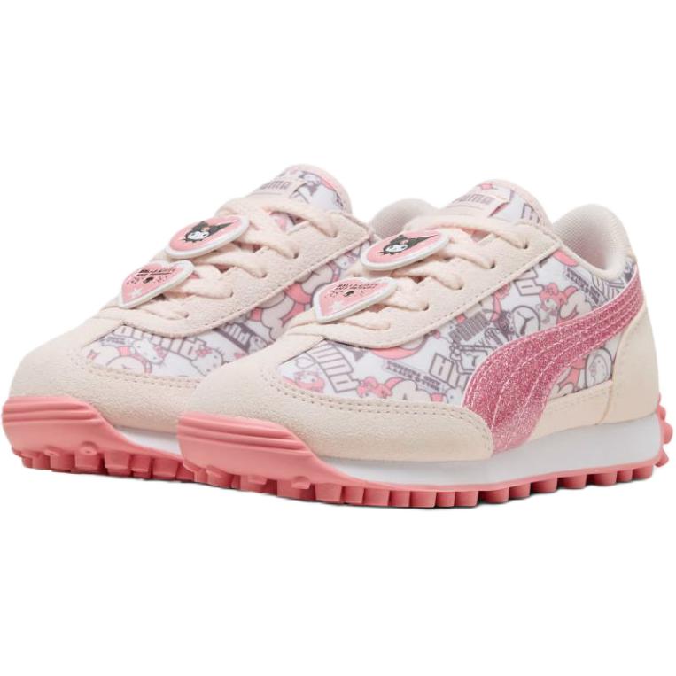 PUMA Hello Kitty x Easy Rider Low top Kids Lifestyle Shoes Beige Pink Kids' — фото 3