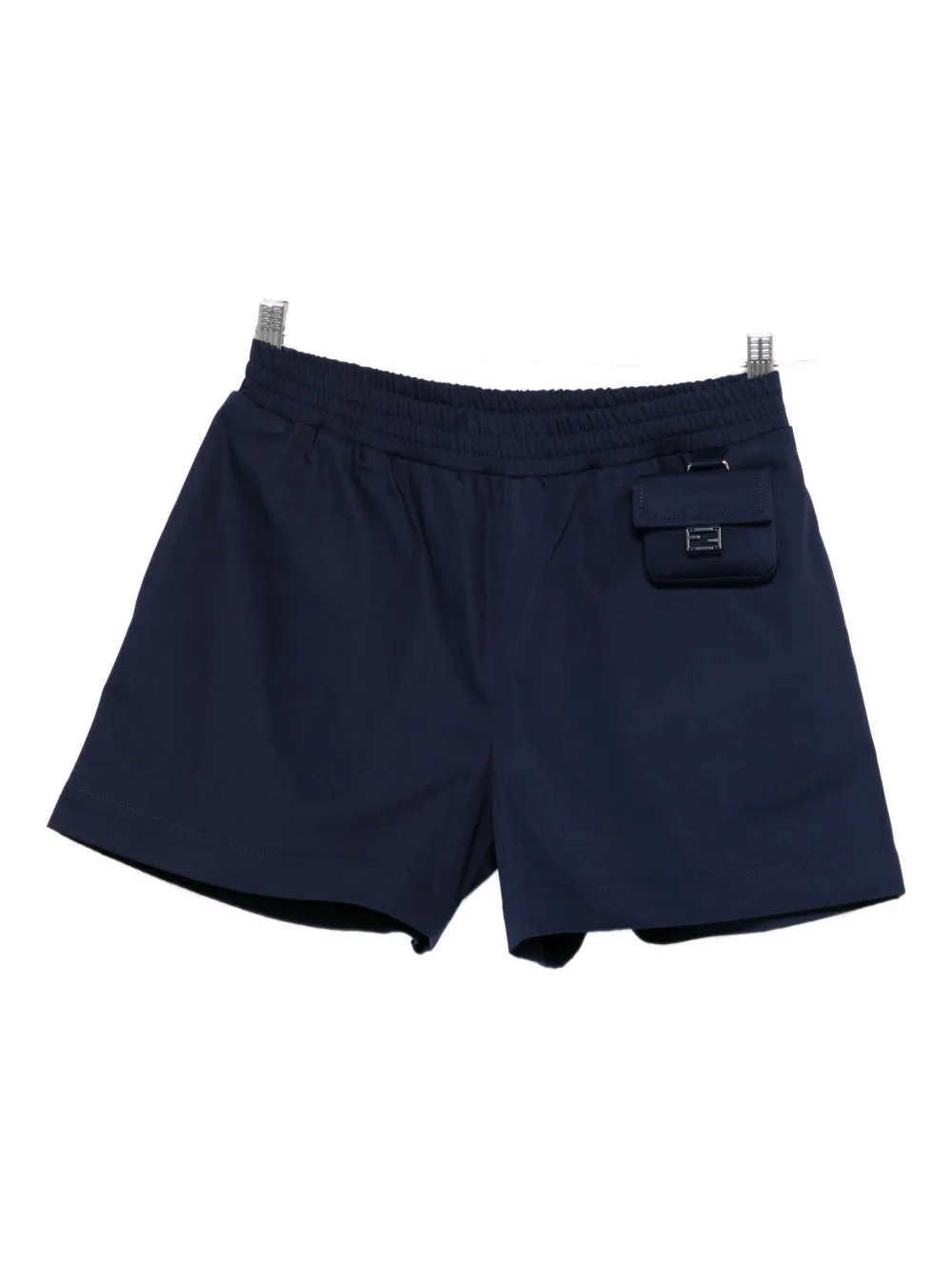 

Шорты с эластичной талией и карманами FENDI KIDS, синий