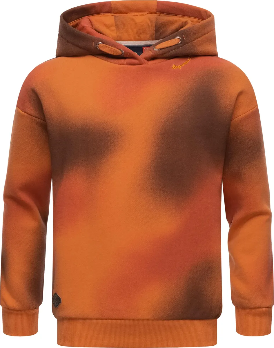 Свитер Ragwear "Elinka Ombre", стильный свитшот для девочек с классным узором, красный — фото 2