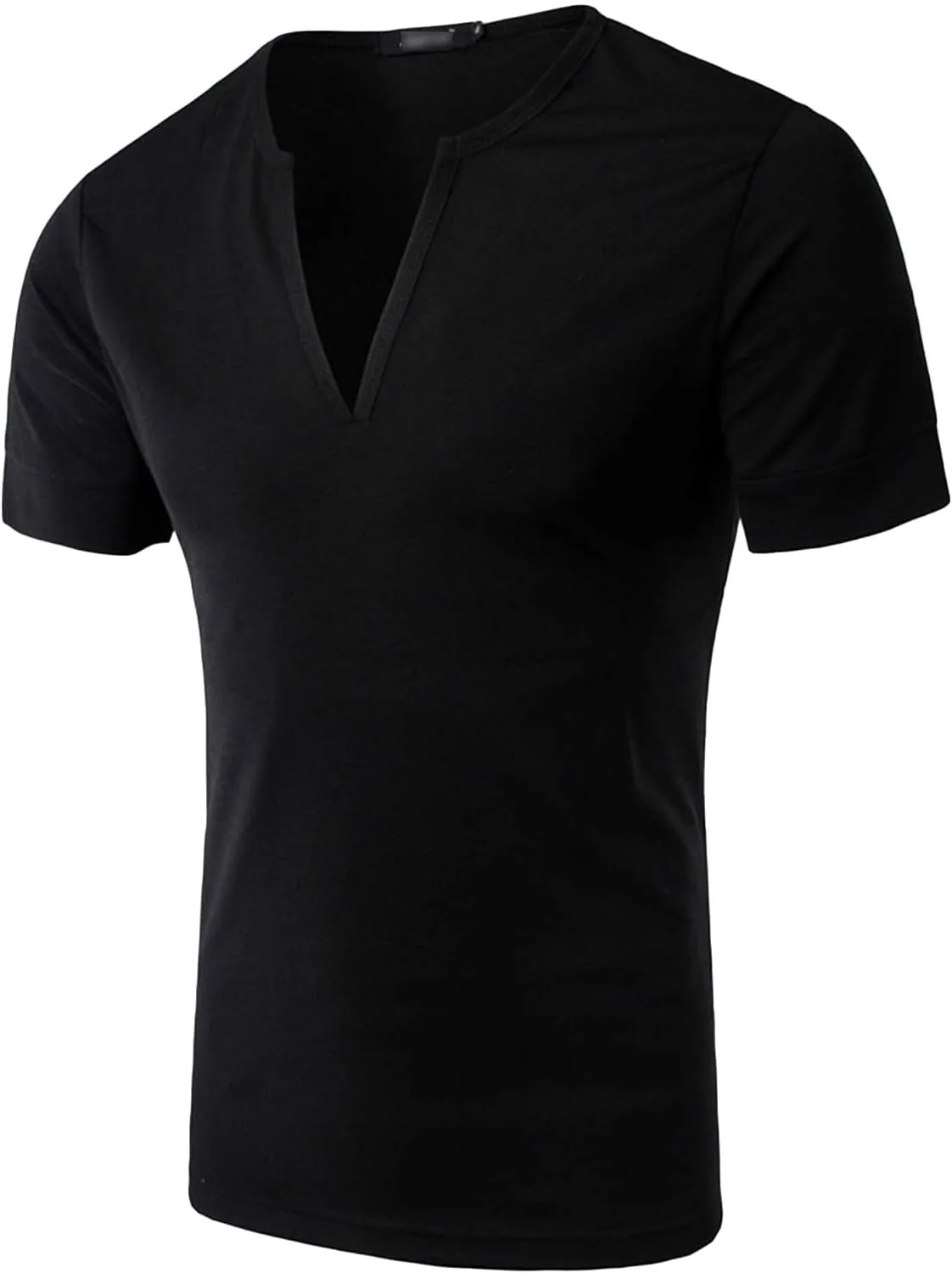 Мужская футболка с v-образным вырезом casual stretch cotton