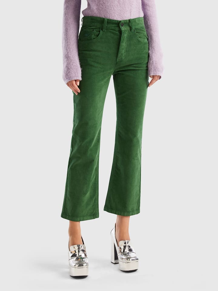 

Тканевые брюки Benetton, зеленый