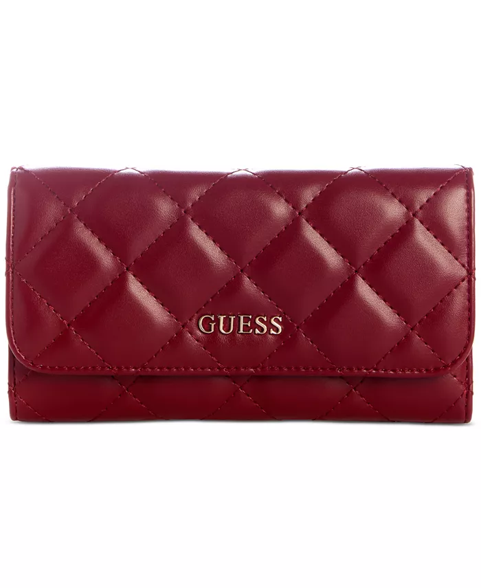 

Тонкий стеганый клатч Tinsley GUESS, красный