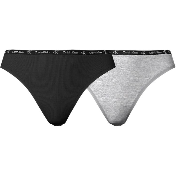 

Женские трусы Calvin Klein, цвет 2 Pack (Black and Gray)