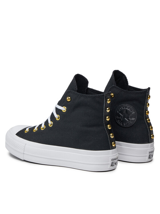 Тканевые кроссовки Chuck Taylor All Star Lift Platform Star Studded A05453C Converse, черный — фото 3