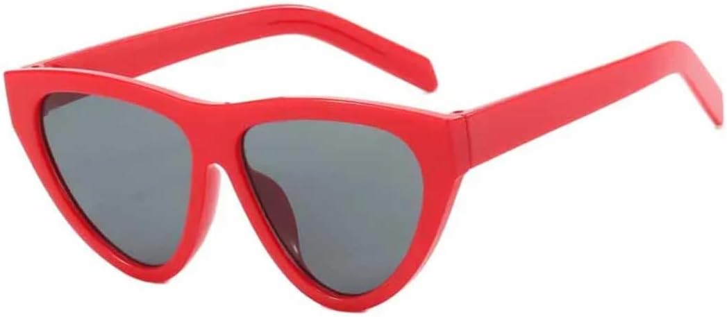 

Солнцезащитные очки с защитой от УФ-излучения UV400 | Цветные линзы "кошачий глаз" | Для женщин и мужчин, для занятий спортом на открытом воздухе и вождения DSVIGF, Red Gray