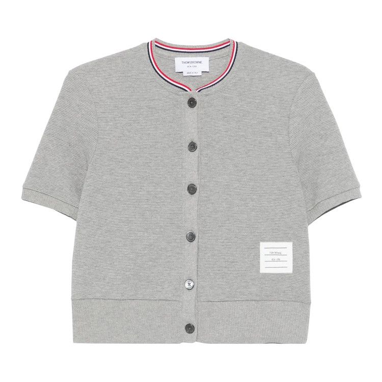 

Кардиган Thom Browne Short-Sleeve Crew Neck Cardigan 'Light Grey'