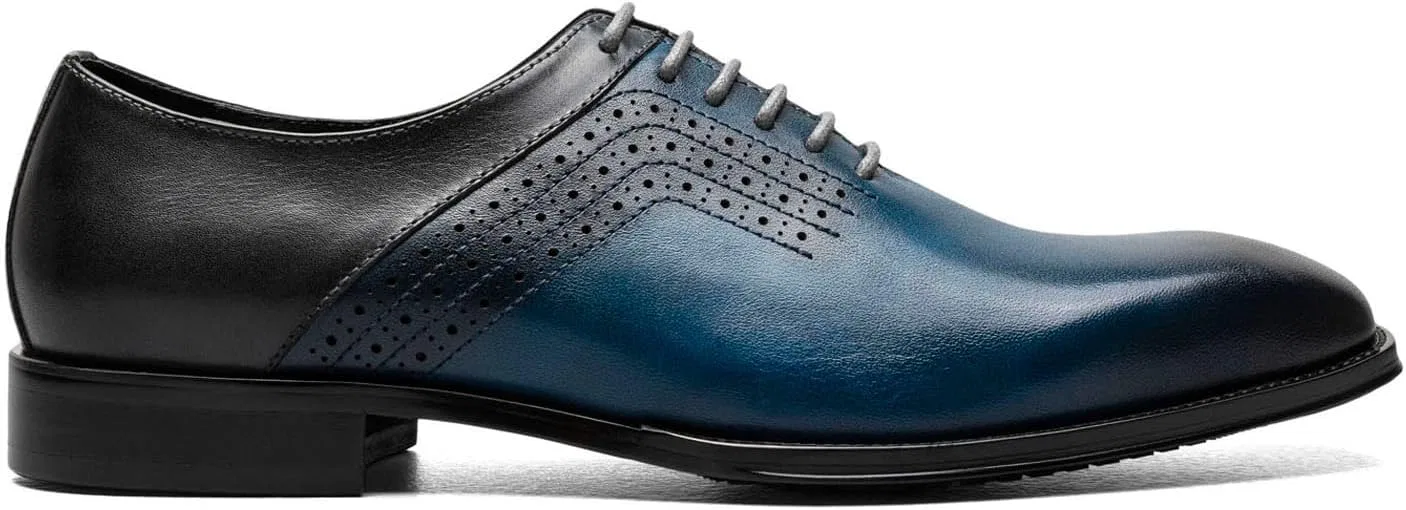 Мужские оксфордские туфли на шнуровке Stacy Adams Halloway Oxford, Navy Grey — фото 3