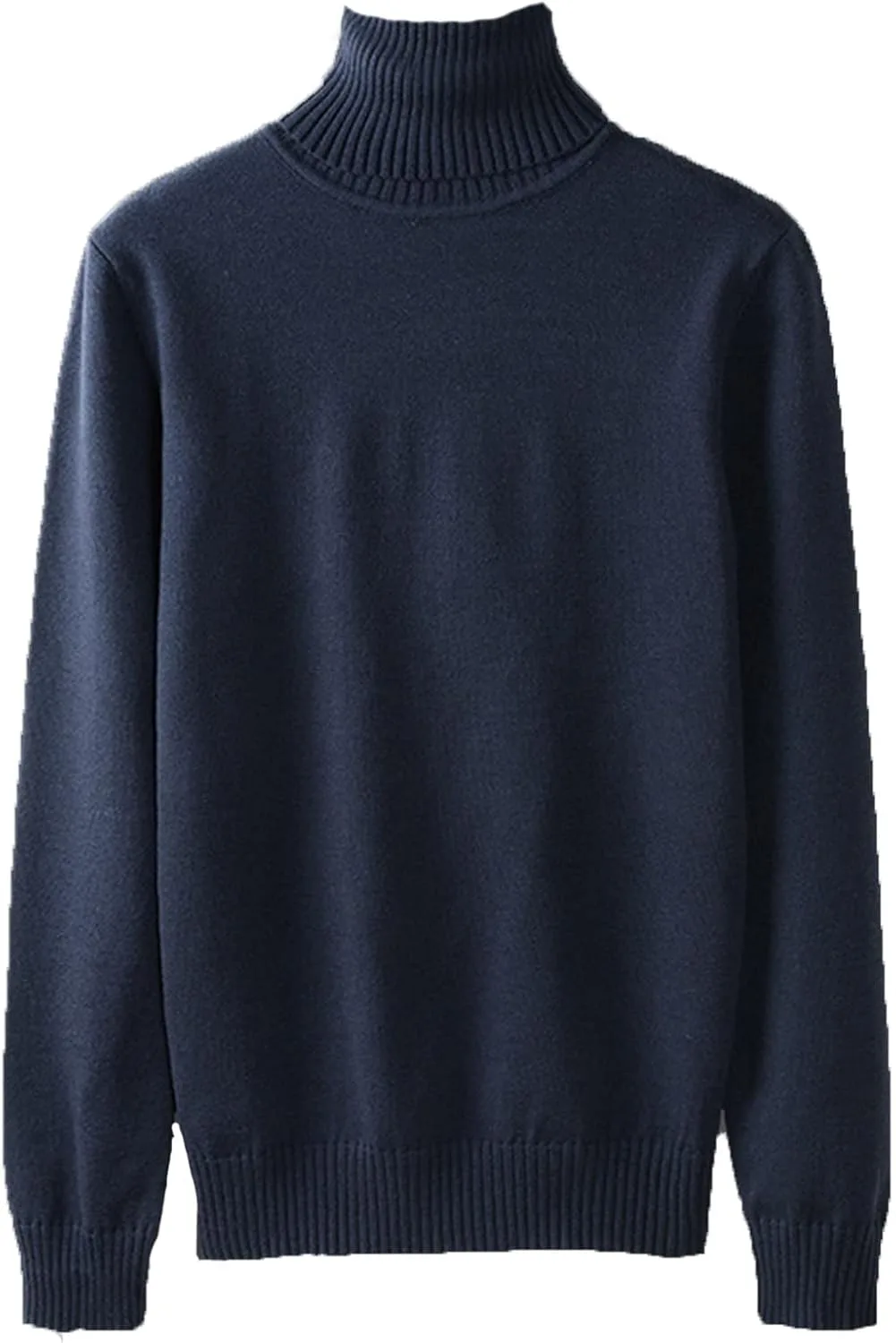 

Мужской водолазный свитер Casual длинный рукав однотонный пуловер Kaxiya2021