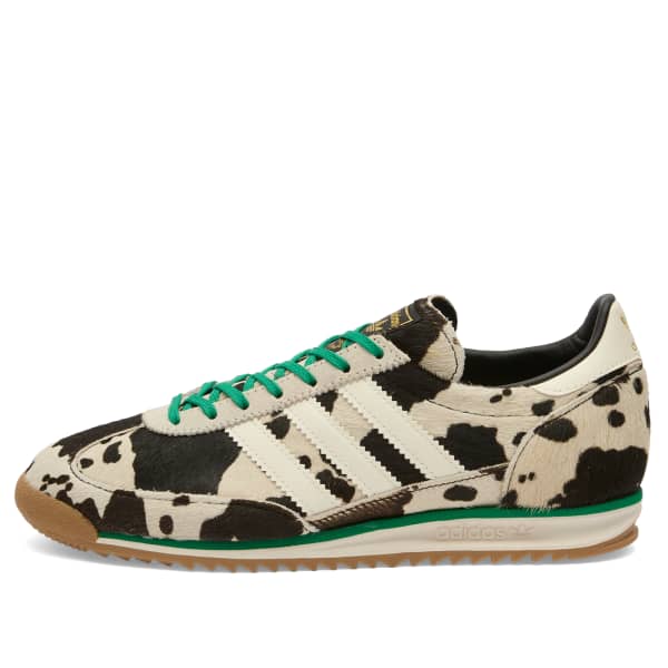 Сникерсы Adidas Sl 72 og, core black, off white & court green