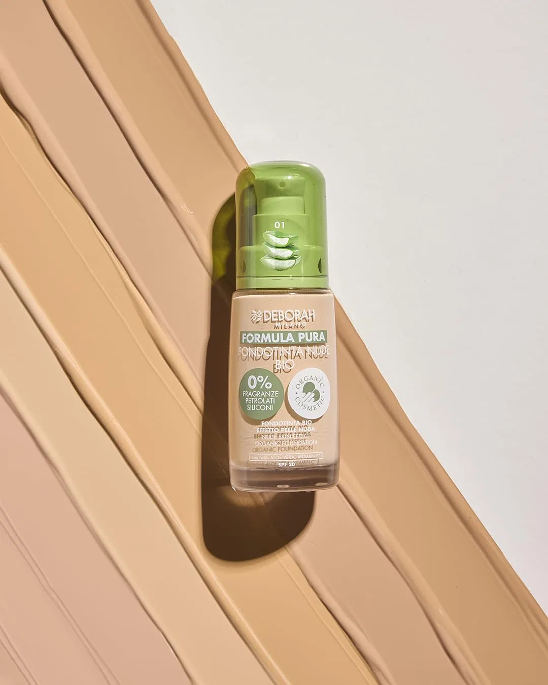 Органический тональный крем Deborah Milano Formula Pure Nude BIO Deborah, 03 Beige — фото 3