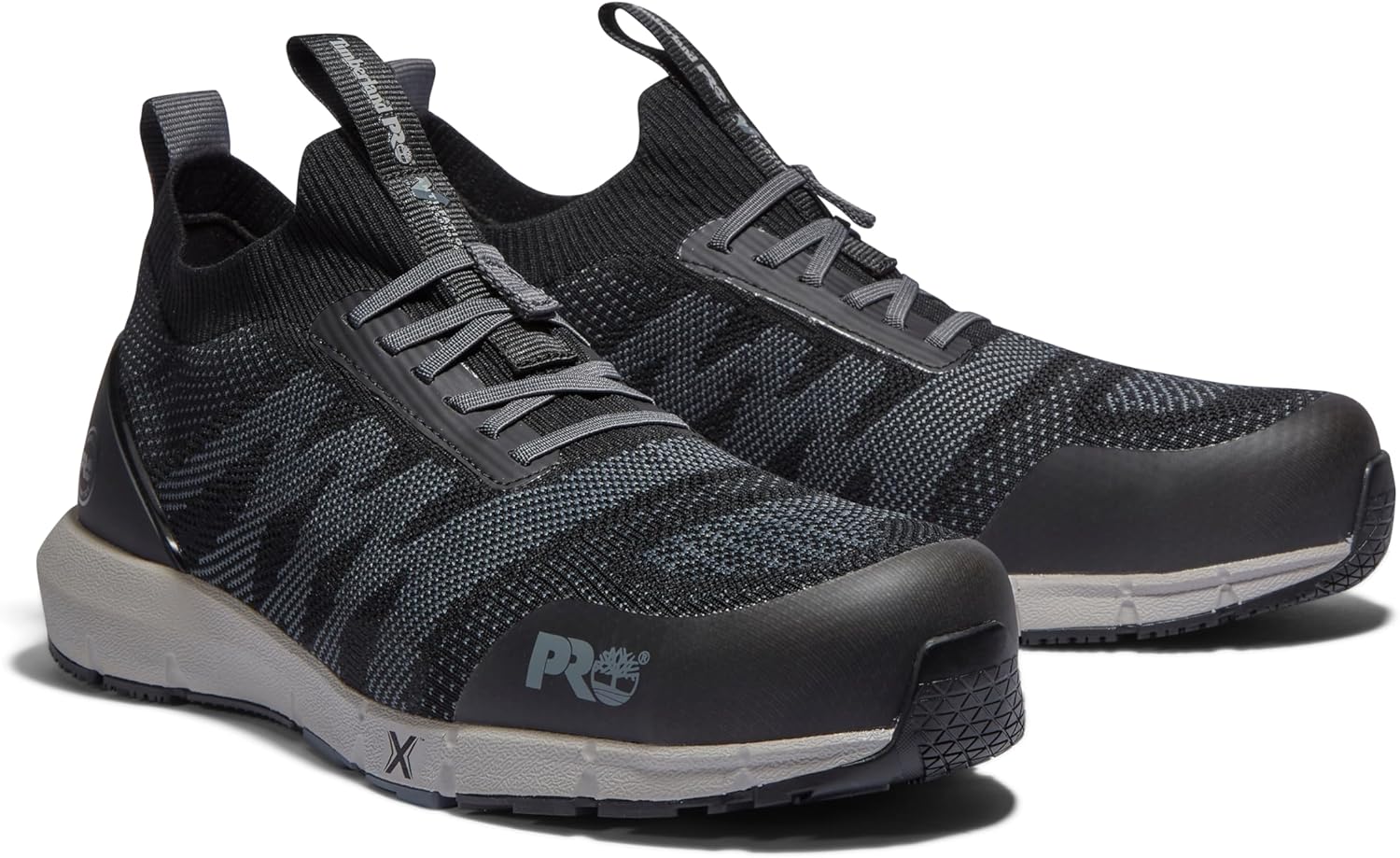 Timberland PRO мужские промышленные рабочие кроссовки CSA Radius Knit с композитным защитным мыском и защитой от проколов, Black/Grey — фото 2