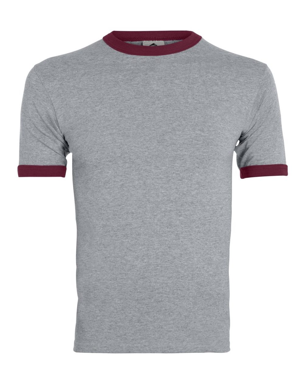 

Футболка Ringer 50/50 Augusta Sportswear, цвет athletic heather/ maroon
