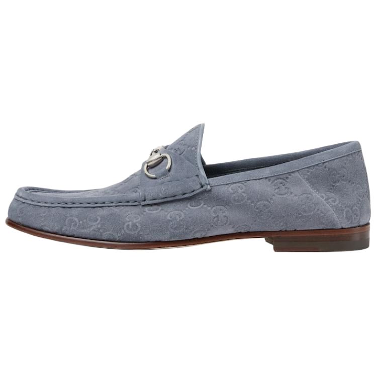 

Лофер Horsebit 1953 'GG Suede Grey' GUCCI, Original Shoe Box Included