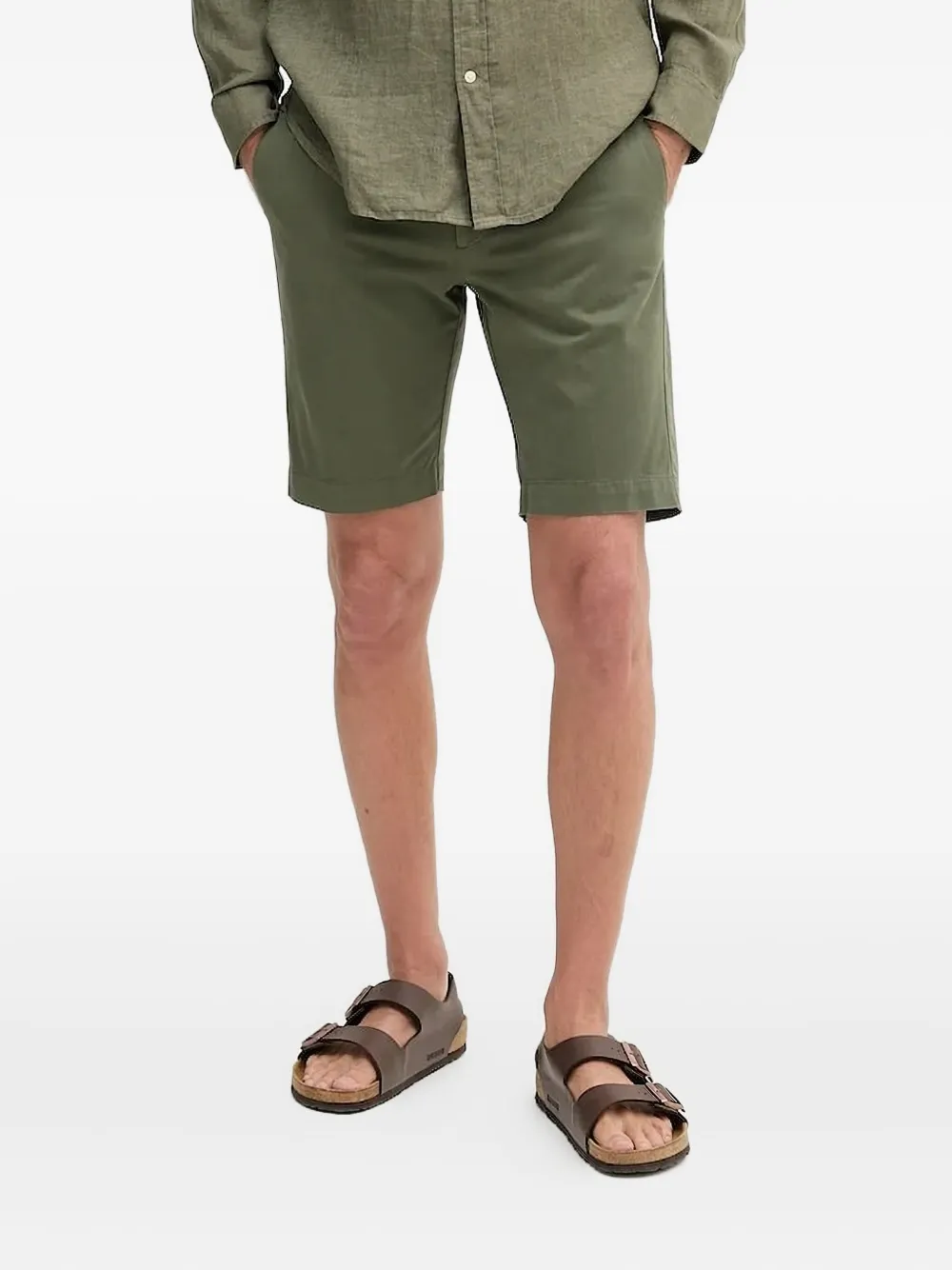 

Твиловые шорты с карманами Hackett, зеленый