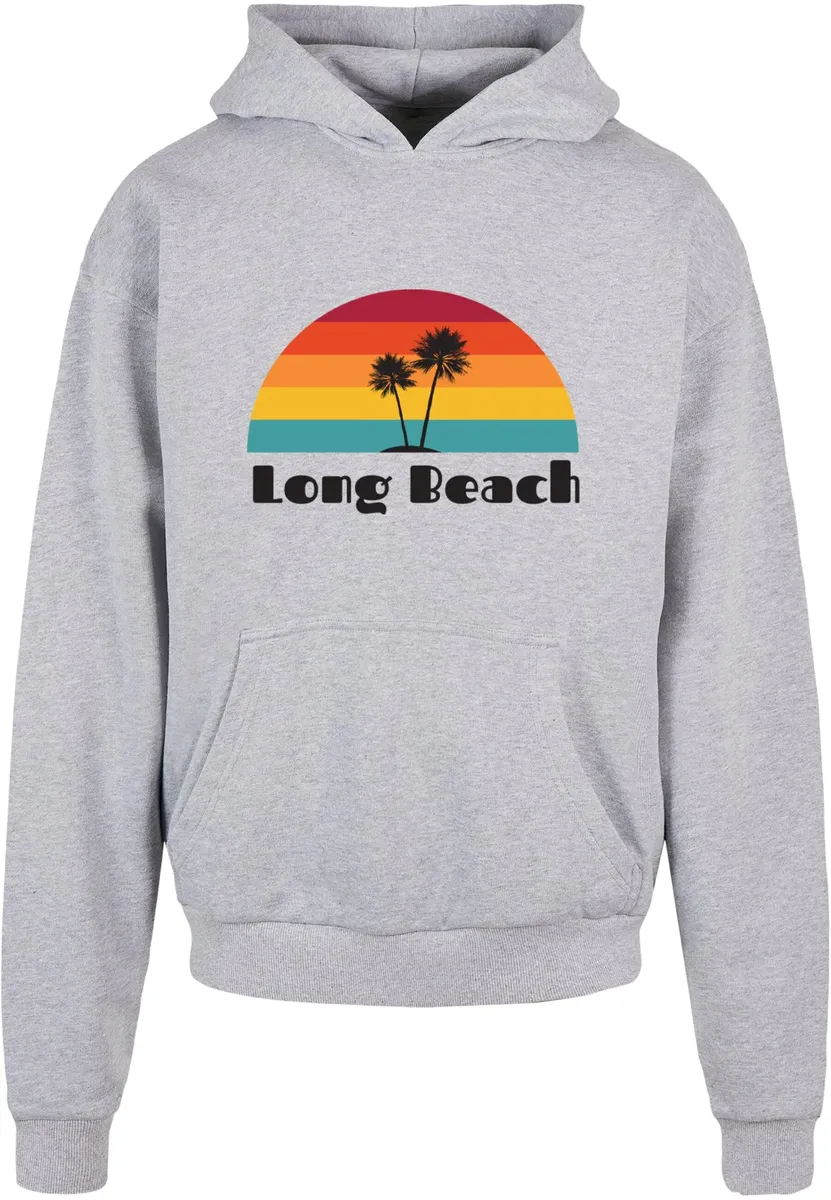 

Толстовка с капюшоном Merchcode " Merchcode Men's Long Beach Ultra Heavy Hoody", серый