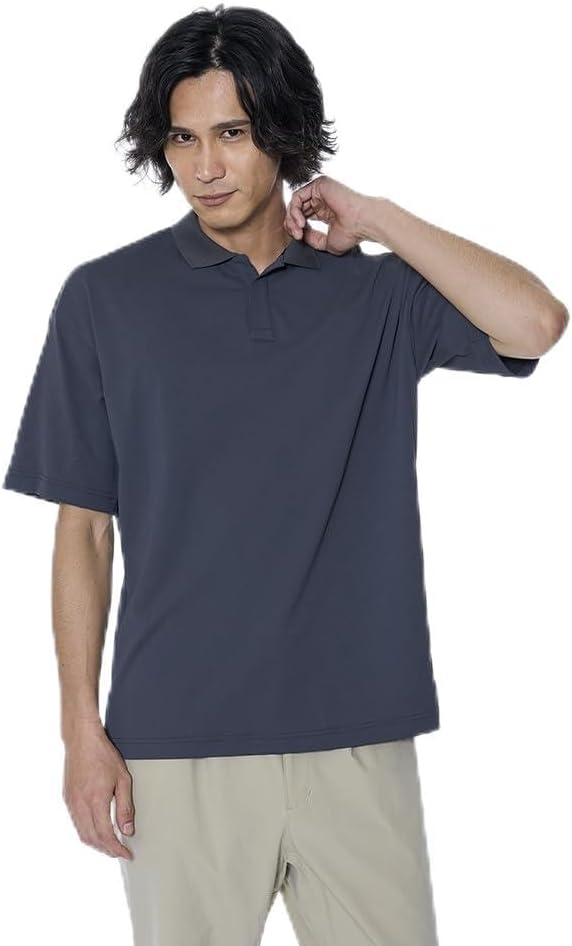 

Футболка-поло Mizuno Anti-Sweat, короткий рукав, защита от пятен от пота, непрозрачная, теплозащитная, модель B2MAB135, мужская, черный