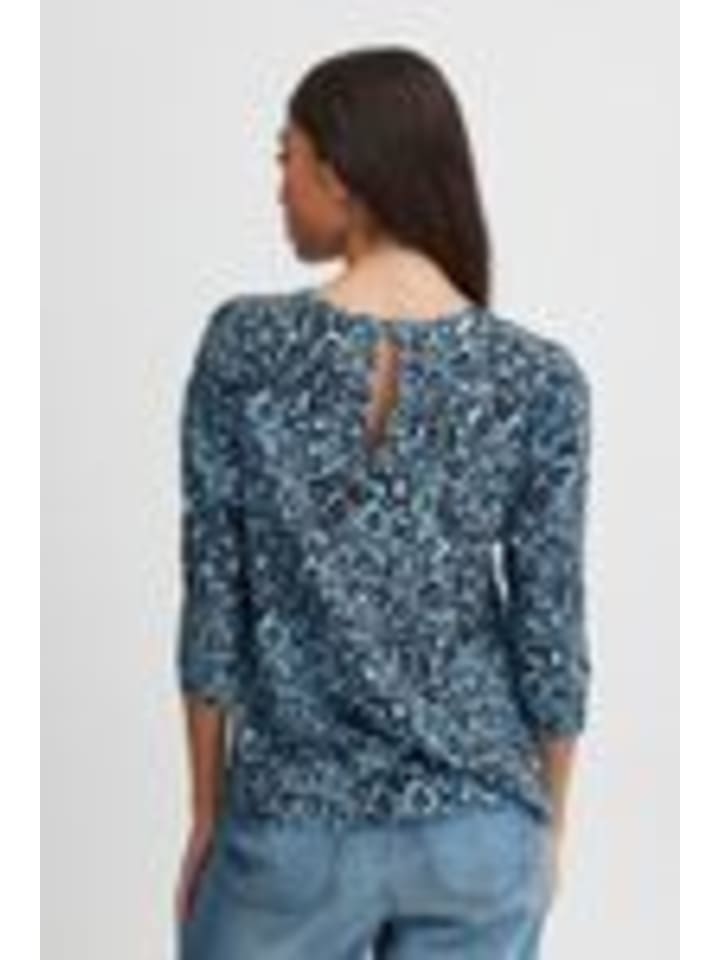 

B. young Блузка с короткими рукавами BYJOSA, стандартный крой, цвет Blue Bell Mix