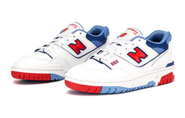 Кроссовки 550 New Balance, белый — фото 2