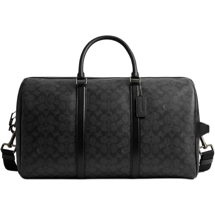 

COACH Вентилятор искусственная кожа дорожная сумка женская черная