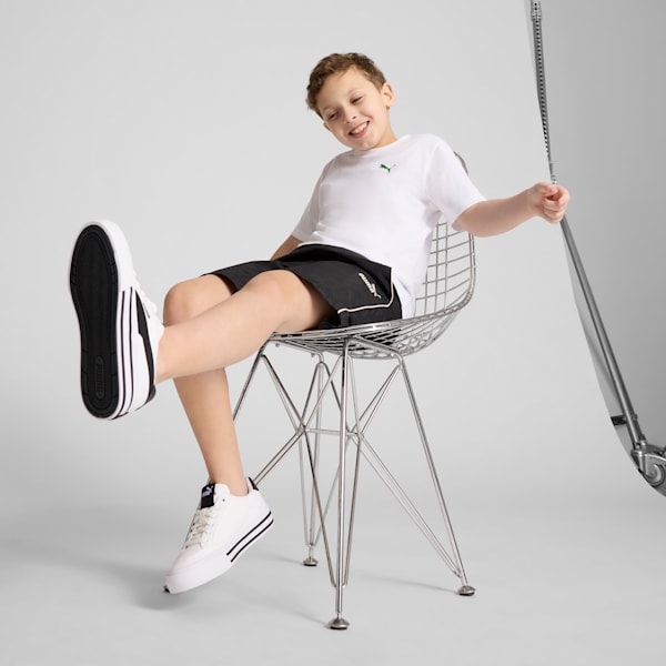 Кроссовки для больших детей Court Classic Vulcanized Formstrip Puma, белый — фото 3