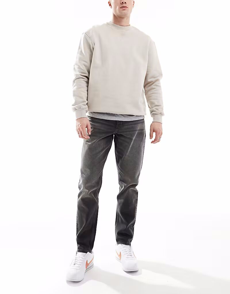 

Зауженные джинсы ASOS DESIGN серого цвета