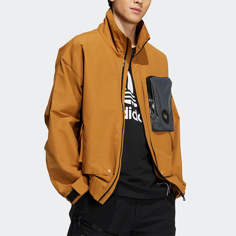 Ууртка Adidas Originals Contrasting Colors Pocket logo Sports, коричневый — фото 4