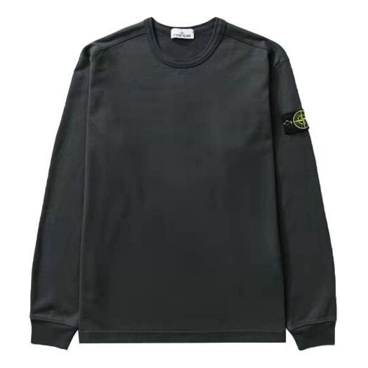 

Толстовка logo patch crewneck sweatshirt 'charcoal' Stone Island, серый